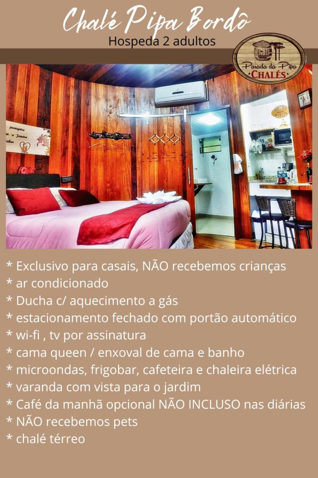 Chale Tematico Em Pipa De Vinho - Parada Da Pipa Chales Canela Pokoj fotografie
